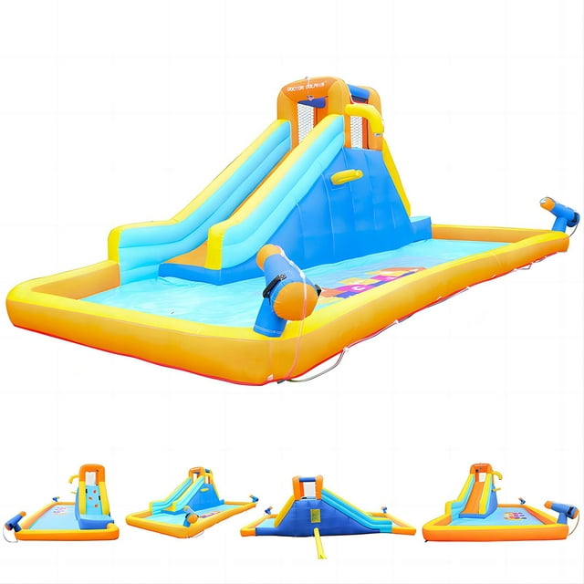SUGIFT Inflatable Water Slide Park Kids Bounce House with Blower