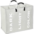 thumbnail image 1 of SUGIFT Large Capacity Foldable Laundry Hampers with Handle, Gray, 1 of 6