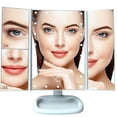 SUGIFT Makeup Mirror Vanity Mirror with 22 LED Lights, 1x 2X 3X 10X Magnification, Lighted