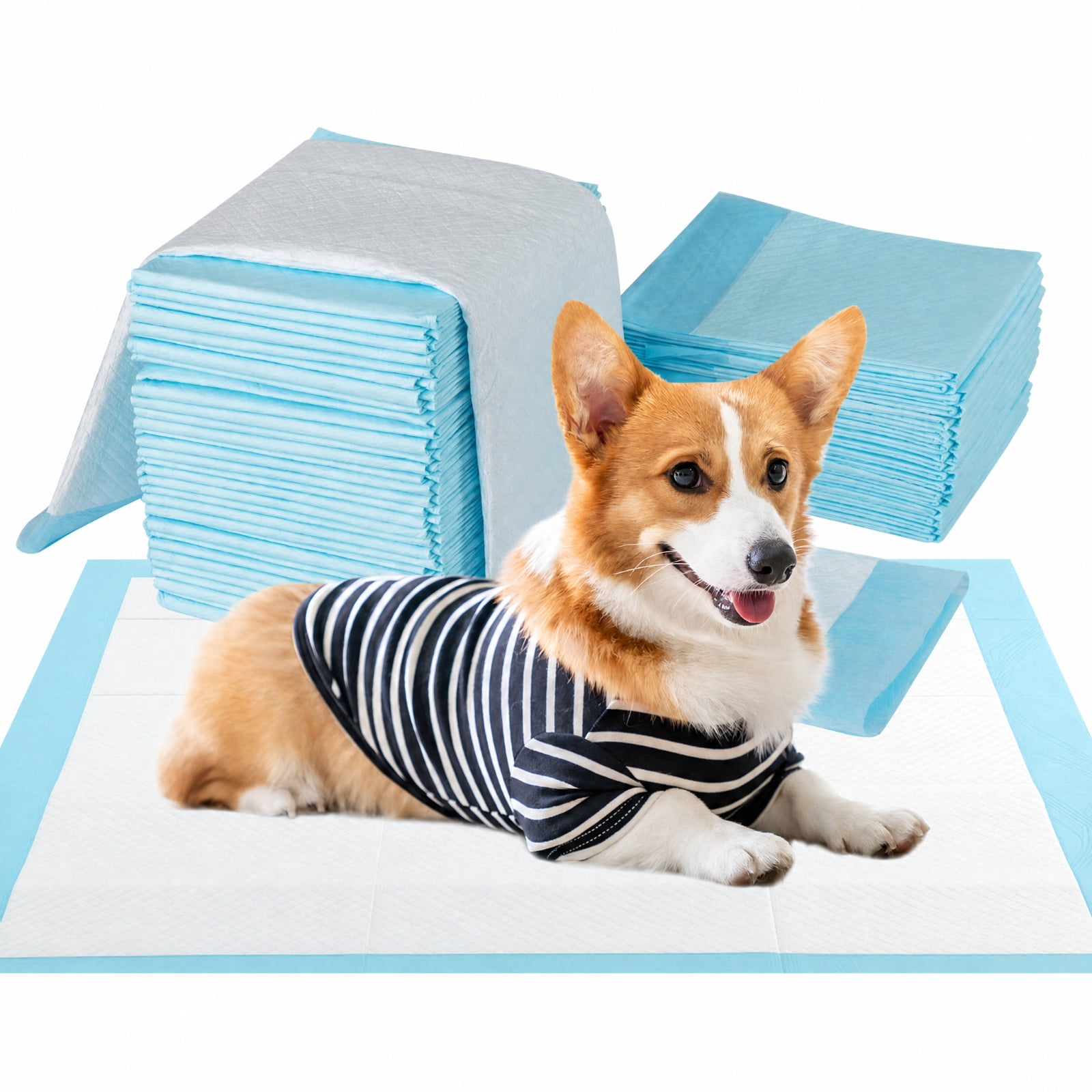 SUGIFT Pet Wee Pee Piddle Pads 24 x 36 Inch Super Absorbent Leak Proof Disposable Puppy Training Pads for Dogs, 150 Count, White