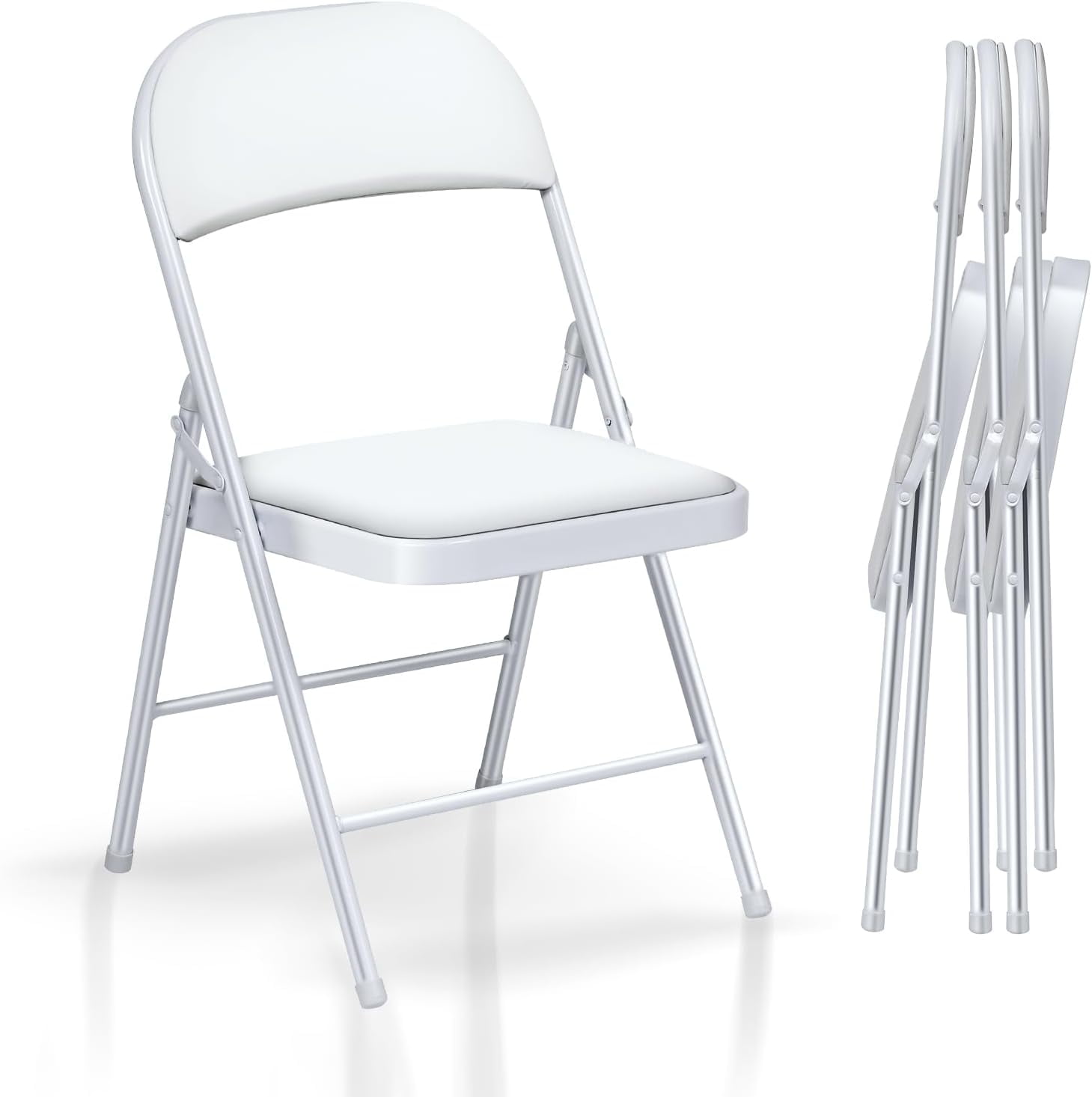 Dropship White/Black Plastic Folding Chair For Wedding Commercial Events  Stackable Folding Chairs With Padded Cushion Seat to Sell Online at a Lower  Price