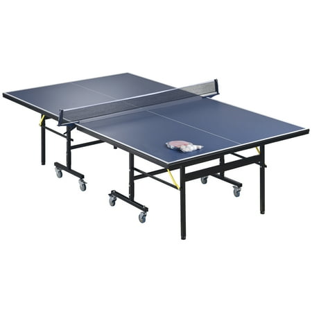 SUGIFT Professional MDF Indoor Table Tennis Table with Quick Clamp Ping Pong Net and Post Set - 10 Minute Easy Assembly - Ping Pong Table with Single Player Playback Mode