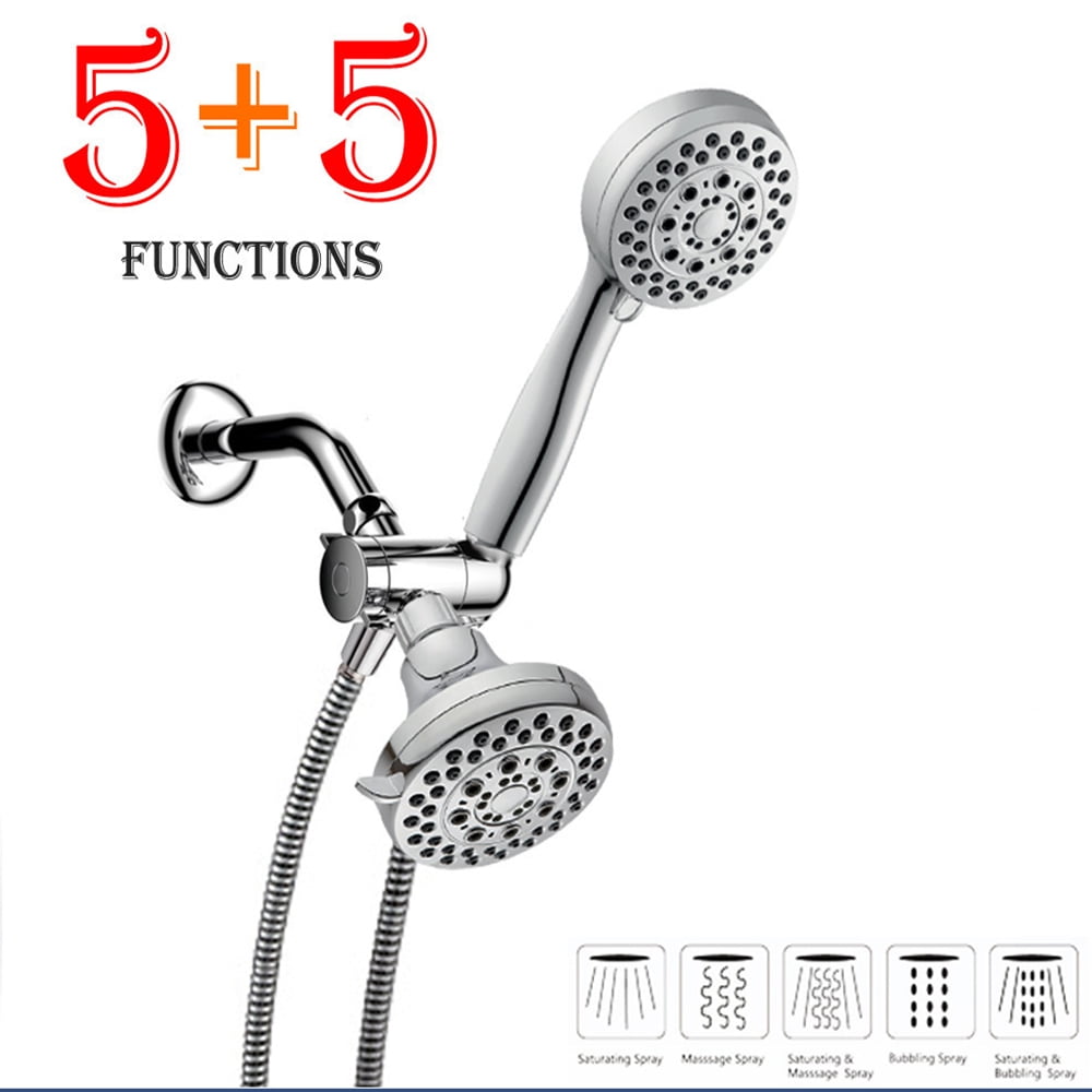 SUGIFT Handheld Bathroom Shower Combo, 3-Way High Pressure Rain Shower ...