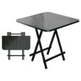 thumbnail image 1 of SUGIFT Square Folding Table Portable Indoor Outdoor Picnic Party Dining Camp Tables, Black, 1 of 11
