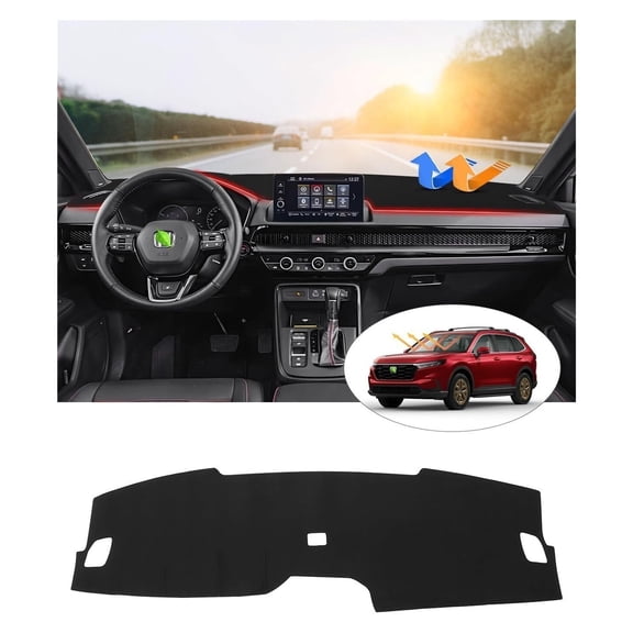 SUGUANGHUI Dashboard Cover Fit for CRV CR-V 2023 2024 2025 Accessories Dash Cover Mat Non-Slip Pad Carpet Anti-Glare(Without HUD), Car essentials