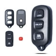 thumbnail image 1 of SUGUANGHUI Key Fob Shell Case Replacement Fits for 4Runner Sequoia 1999 2000 2001 2002 2003 2004 2005 2006 2007 2008 2009 Keyless Entry Remote Control 3+1 Button Pad Cover, 1 of 7