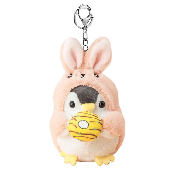 SUGUANGHUI Men Women Creative Cute Lovely Cosplay Costume Play Changing Clothes Donut Penguin Pendant Keychain Key-Chains Keyring Gift Pendant Handbag Tote Purse Backpack Decoration Car Key -Shiba In