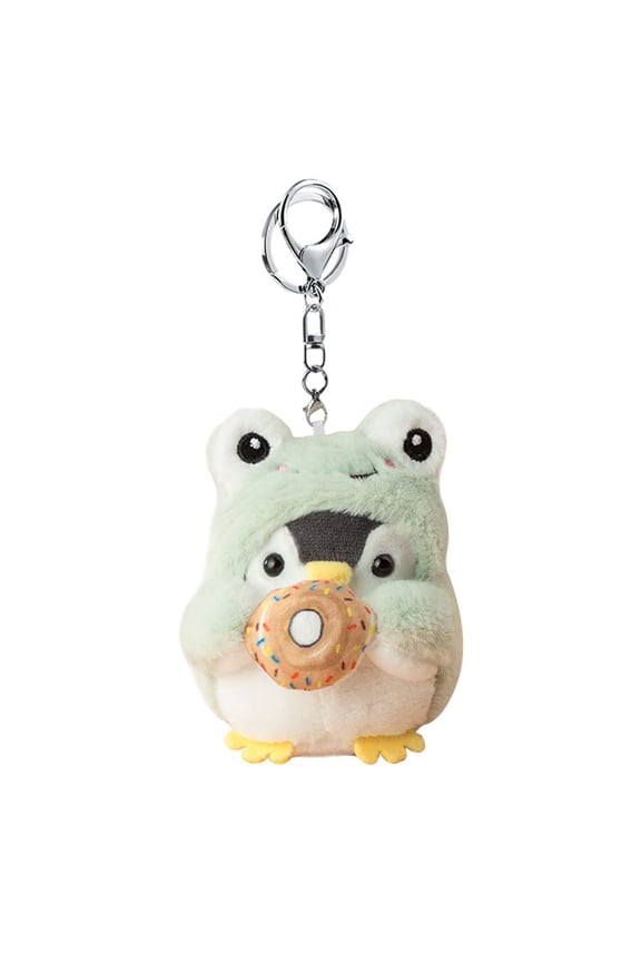 Men Women Creative Cute Lovely Cosplay Costume Play Changing Clothes Donut Penguin Pendant Keychain Key-Chains Keyring Gift Pendant Handbag Tote Purse Backpack Decoration Car Key -Shiba In