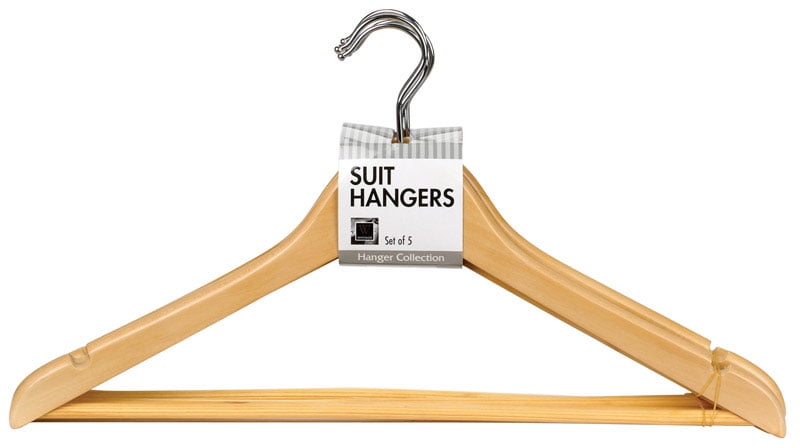 Whitmor Mfg. 6026-340 Wood Suit Hanger With Bar