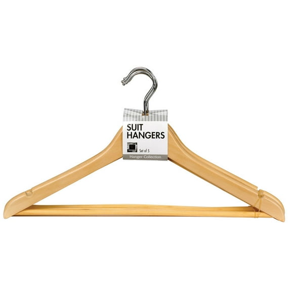 Whitmor Mfg. 6026-340 Wood Suit Hanger With Bar