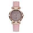 thumbnail image 1 of SUITABLE FOR ALL STYLES！Women Watches Bracelet Set Flowers Ladies Bracelet Watch Casual Leather Quartz 60% off！, 1 of 1