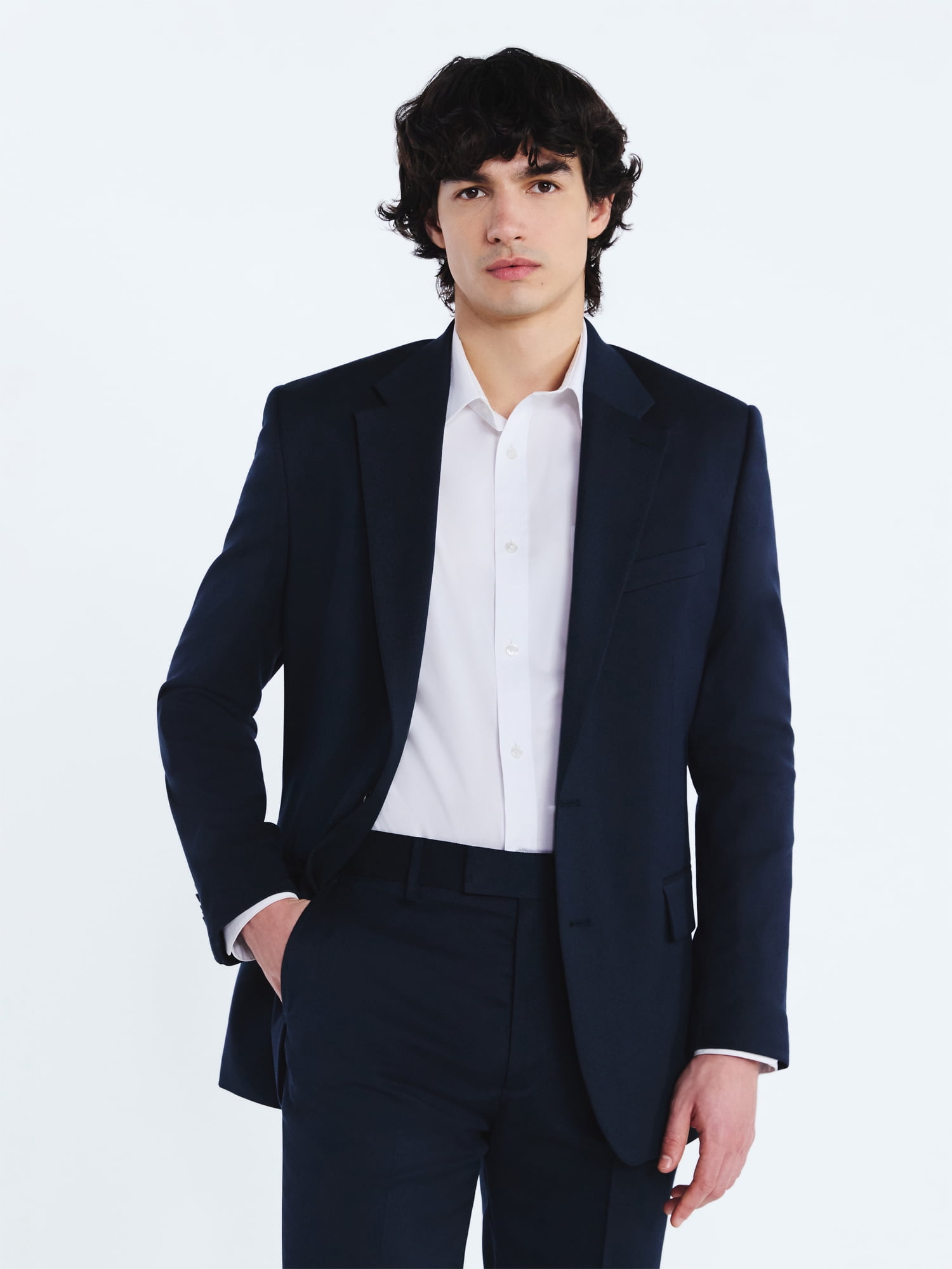 Free Assembly Men's Tailored Fit Suiting Blazer, Sizes 40R-52R