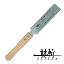 SUIZAN Ryoba Double Edge Saw 6" - Professional Japanese Pullsaw Small Handsaw Woodworking Tools