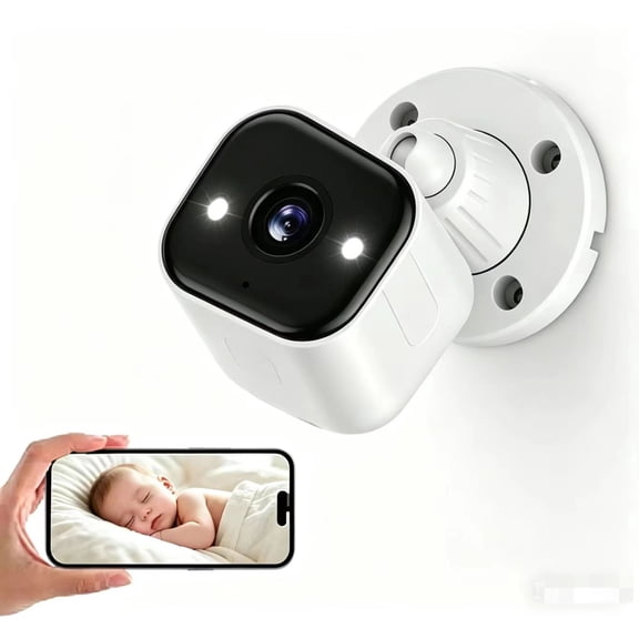 SUJTKZL Security Cameras Wireless Outdoor, Battery Powered WiFi Camera for Home Security, 2K Color Night Vision, AI Motion Detection, IP65 Waterproof, 2-Way Audio, Spotlight & Siren, Cloud/SD Storage