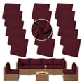 thumbnail image 1 of SUKAIKEQA Outdoor Cushion Covers Set,14PCS Patio Furniture Couch Seat Slipcovers, Replacement for Sofa Sectional Chair(Cover，Only), 1 of 6