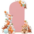 thumbnail image 1 of SUKAIKEQA Wedding Arch Cover 6.6FT Arch Backdrop Cover Spandex Fitted Arch Cover for Round Top Chiara Backdrop Stand Covers for Wedding Birthday Party Baby Shower Banquet Ceremony Decoration, 1 of 6
