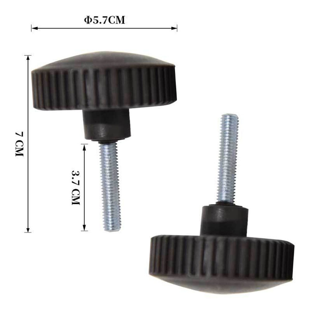 SUKIY 1 Pair Canopy Fixing Screws Bolt Black Plastic Screws For Garden