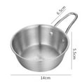 SUKIY 304 stainless steel hot pot dipping bowl food sauce cup Korean