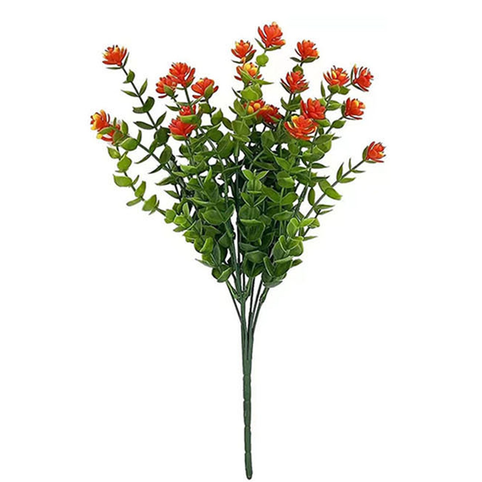 SUKIY Artificial Flowers Uv Resistant Plastic Fake Plants In/Outdoor