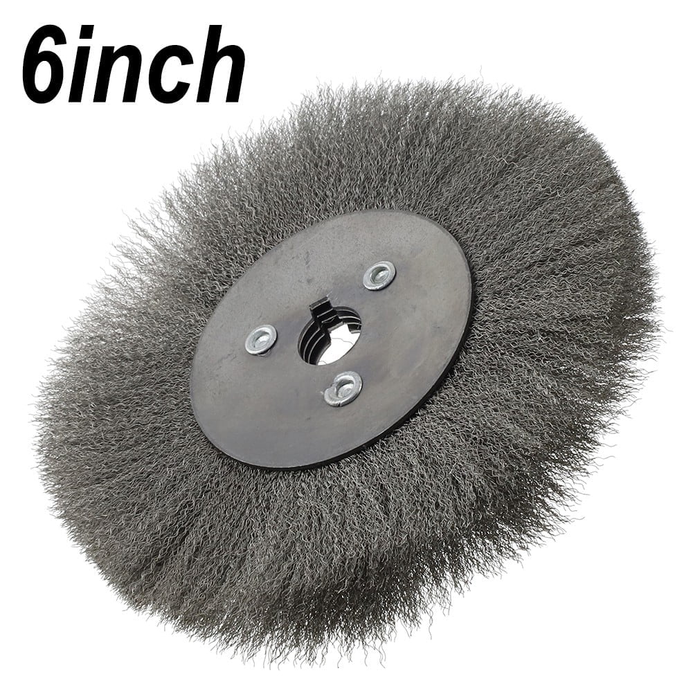 SUKIY Crimped Stainless Steel Wire Wheel Brush Bench Grinder Abrasive 4