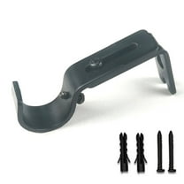 RAINB SUKIY Metal Curtain Rod Brackets Set for Drapery Rod Poles with Screws And Fittings