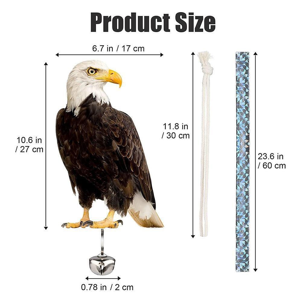 SUKIY Owl Decoy to Scare Birds Away Scarecrow, Pigeon Deterrent Fake