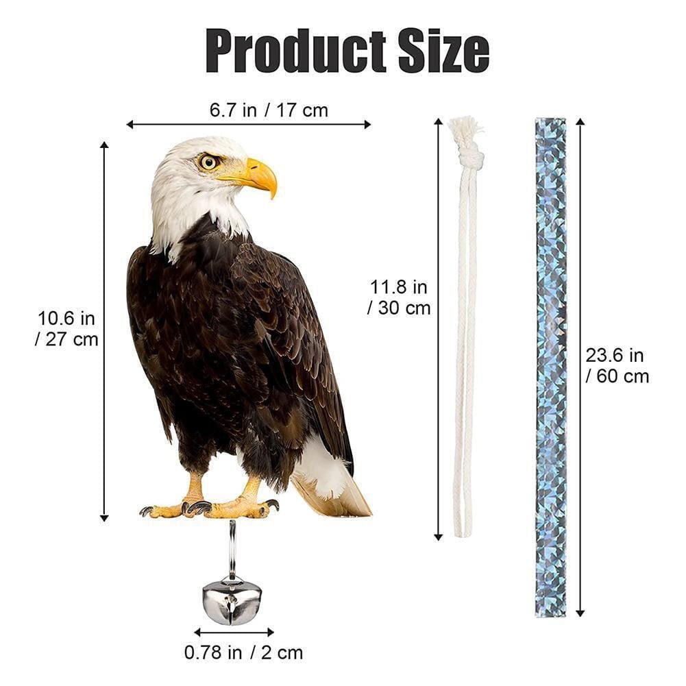 SUKIY Owl Decoy to Scare Birds Away Scarecrow, Pigeon Deterrent Fake ...