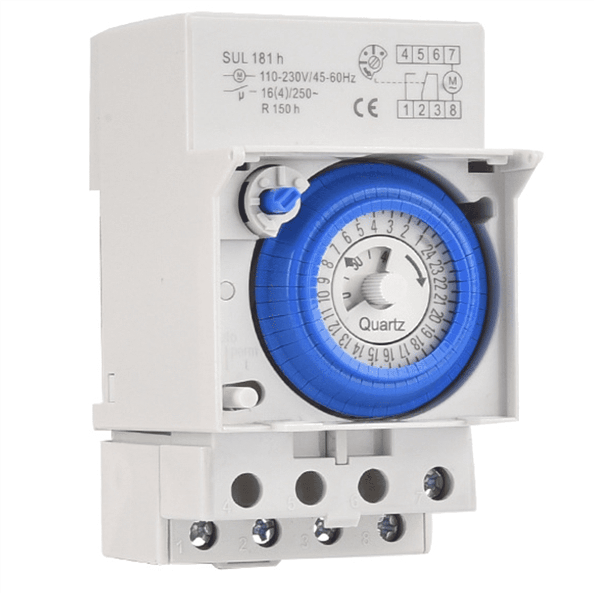 SUL181h Din Rail Analog Mechanical Timer Switch 30 Minutes Programmable ...