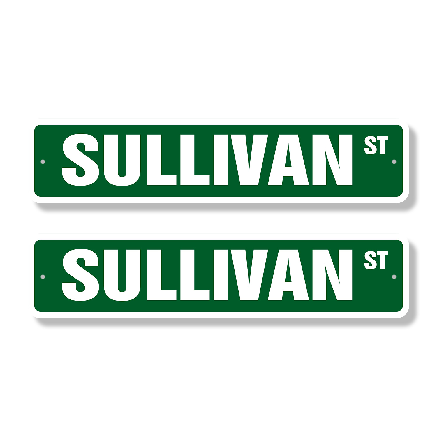 SULLIVAN Classic Street Sign (2 Pack) Childrens Name Room Sign Road ...