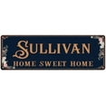 thumbnail image 1 of SULLIVAN Home Sweet Home Victorian 6x18 Metal Sign 106180046839, 1 of 1