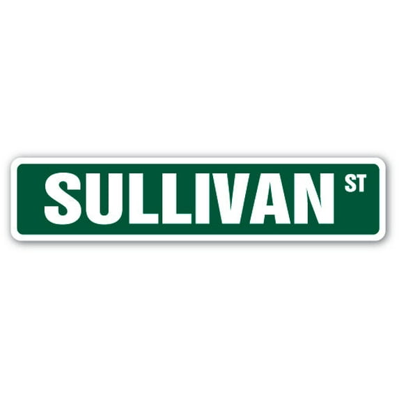 SULLIVAN Street Sign Childrens Name Room Sign | Indoor/Outdoor | 30" Wide