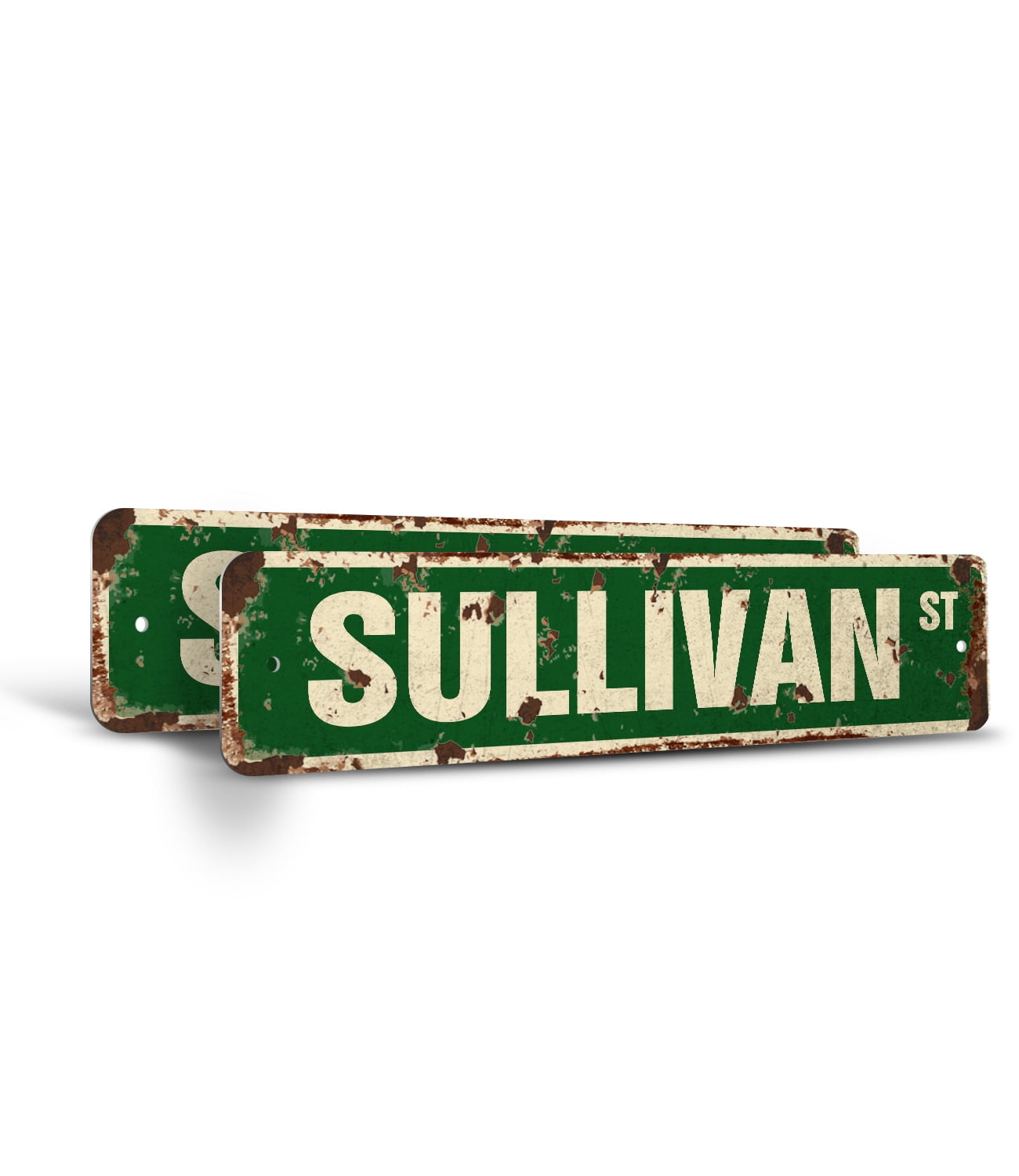 SULLIVAN Vintage Style Rustic Street Sign – (2 Pack) Childrens Name ...