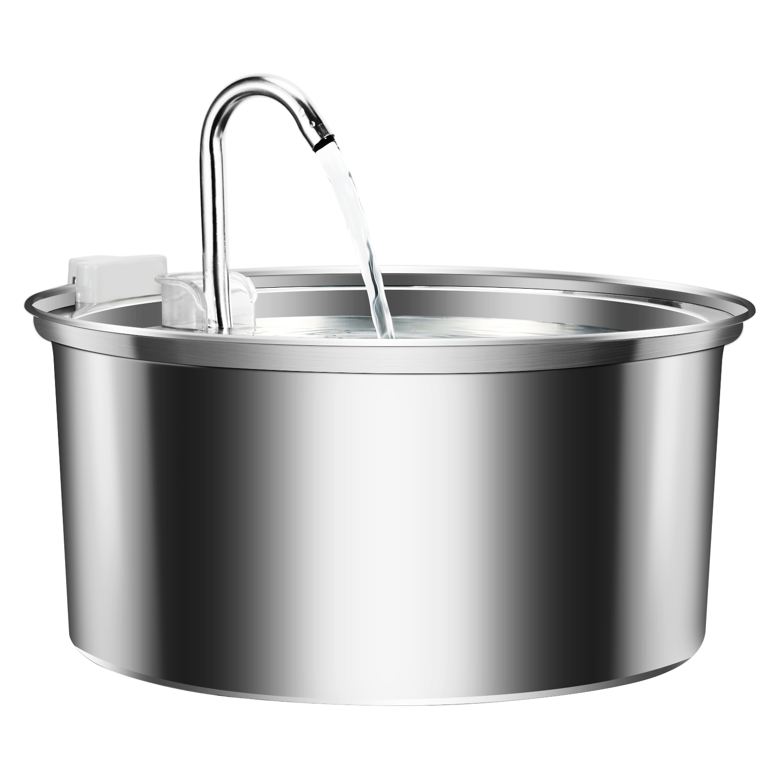 SULOBOM Cat Water Fountain, 3.2L/108oz Automatic Stainless Steel Pet