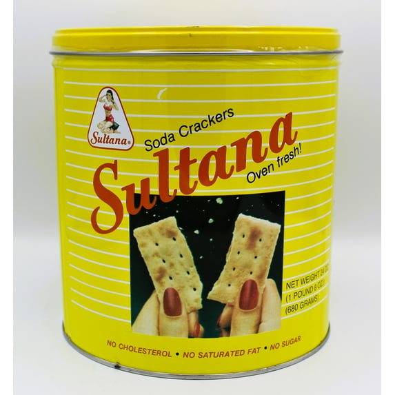 Sultana Soda Crackers by Guixens Food Group, 10.5 oz