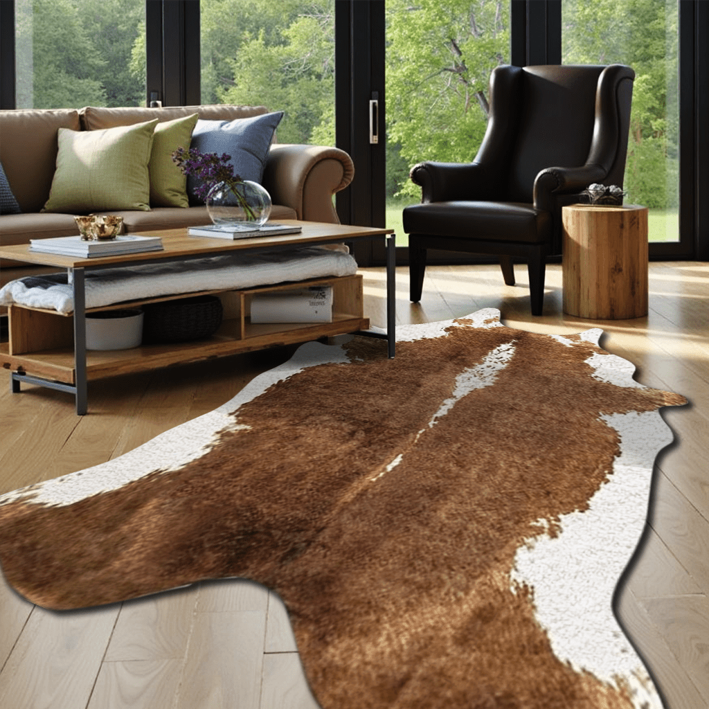 SULUOTE Cow Printed Rug 6 x 8 Feet, Sturdy and Large Size Cow Print ...