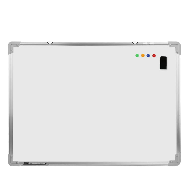 VUSIGN Magnetic Whiteboard Dry Erase Board, 36 X 24 Inches, Wall Mounted White  Board with Pen Tray, Silver Aluminium Frame 