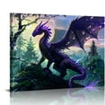 thumbnail image 1 of SUMAAFU Dragon Forest Sky Wall Decor Canvas Art for Home and Office 16x12in, 1 of 6