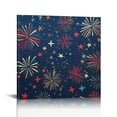 thumbnail image 1 of SUMAAFU Fireworks Stars American Canvas Print Wall Decor 16x20 12x12in, 1 of 6