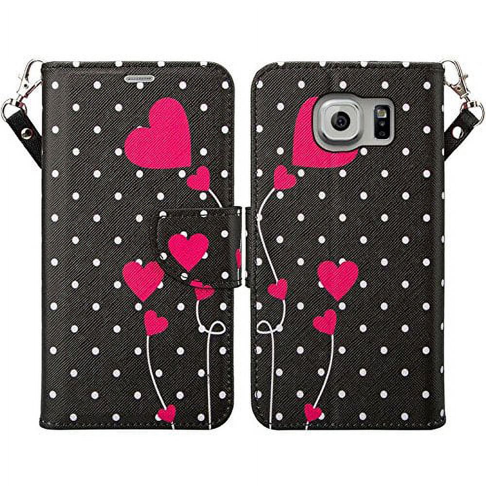 SUMACLIFE Chic Design Portfolio Wallet Case Specifically Designed for Samsung Galaxy S7 Edge
