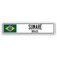 thumbnail image 1 of SUMARO BRAZIL Street Sign Brazilian flag city country road wall gift, 1 of 5