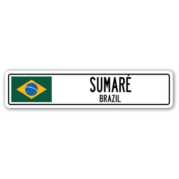 SUMARO BRAZIL Street Sign Brazilian flag city country road wall gift