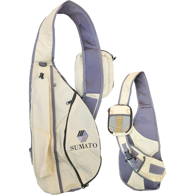 SUMATO Tenkara Sling Pack Quiver - Fly Fishing Vest for Men and Women  Adjustable Outdoor Stick your rod on your back and go. (Vest/Sling Pack)* 