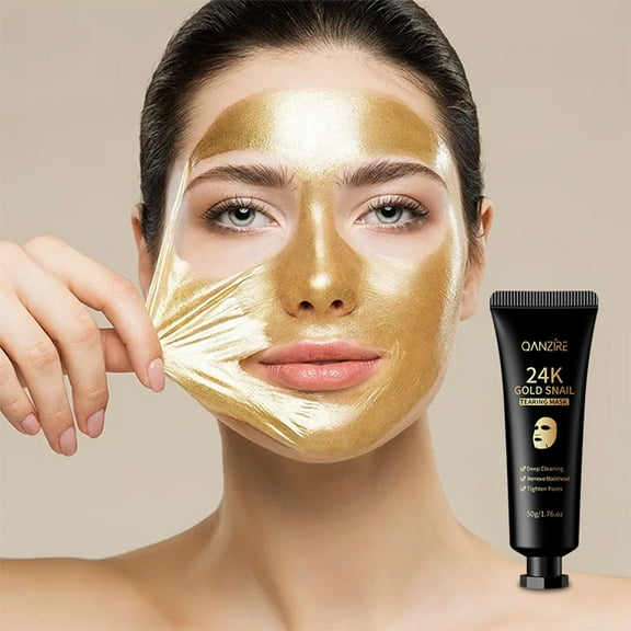 SUMDUINO 24K Gold Foil Peel Mask Snail Peel-off Mask To Removed Blackheads Deep Cleansing And Shrinking Pores Mask 50g Deep Cleansing, Moisturizing