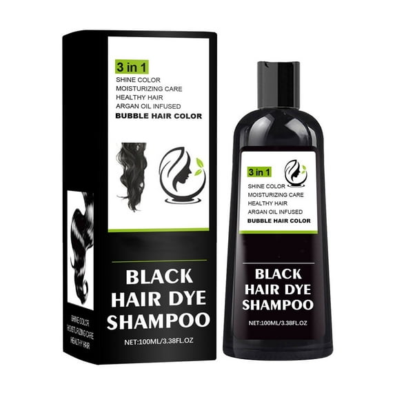 SUMDUINO Black Hairs Dyes Shampoo Brown Hairs Dyes Shampoo 3 In 1 Natural Plant Bubble Dyes Hairs Care Shampoo Plant Bubble Hairs Dyes Cream For All Hair Types 100ml,Suitable for All Hair Types