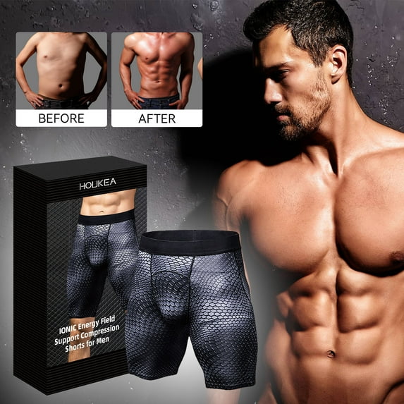 SUMDUINO Energy Field Treat Compression Shorts For Men,Men's Energy Field Treat Compression Shorts Tight Sports Fitness Pants,Body Care