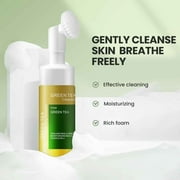 SUMDUINO Face Cleanser - Green Tea Foaming Brush Cleanser Makeup Remover And Face Wash Combo Facial Cleanser 150g