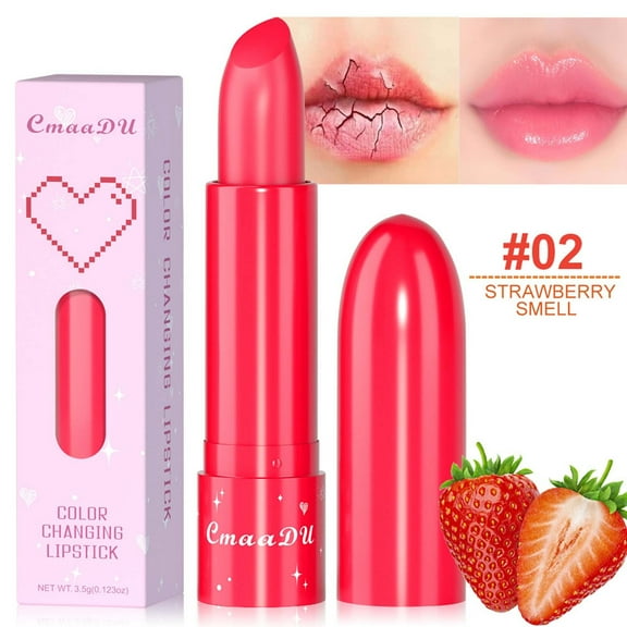 SUMDUINO Lipstick for Women, 6-color Fruit Flavored Color Changing Moisturizing Lipstick, Moisturizing Lips
