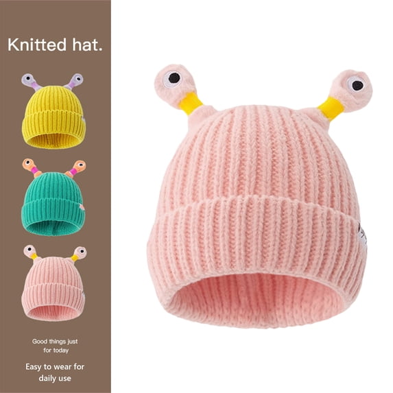 SUMDUINO Monster Tentacle Hat for Adults Kids Light Up Christmas Hat Winter Knit with Tentacles Monster Eyes Xmas Party Hat Headwear