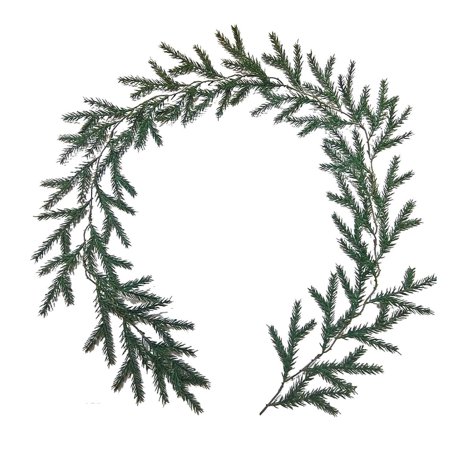 SUMDUINO Real Touch Norfolk Pine Garland, 5 Ft Realistic Pine Garland