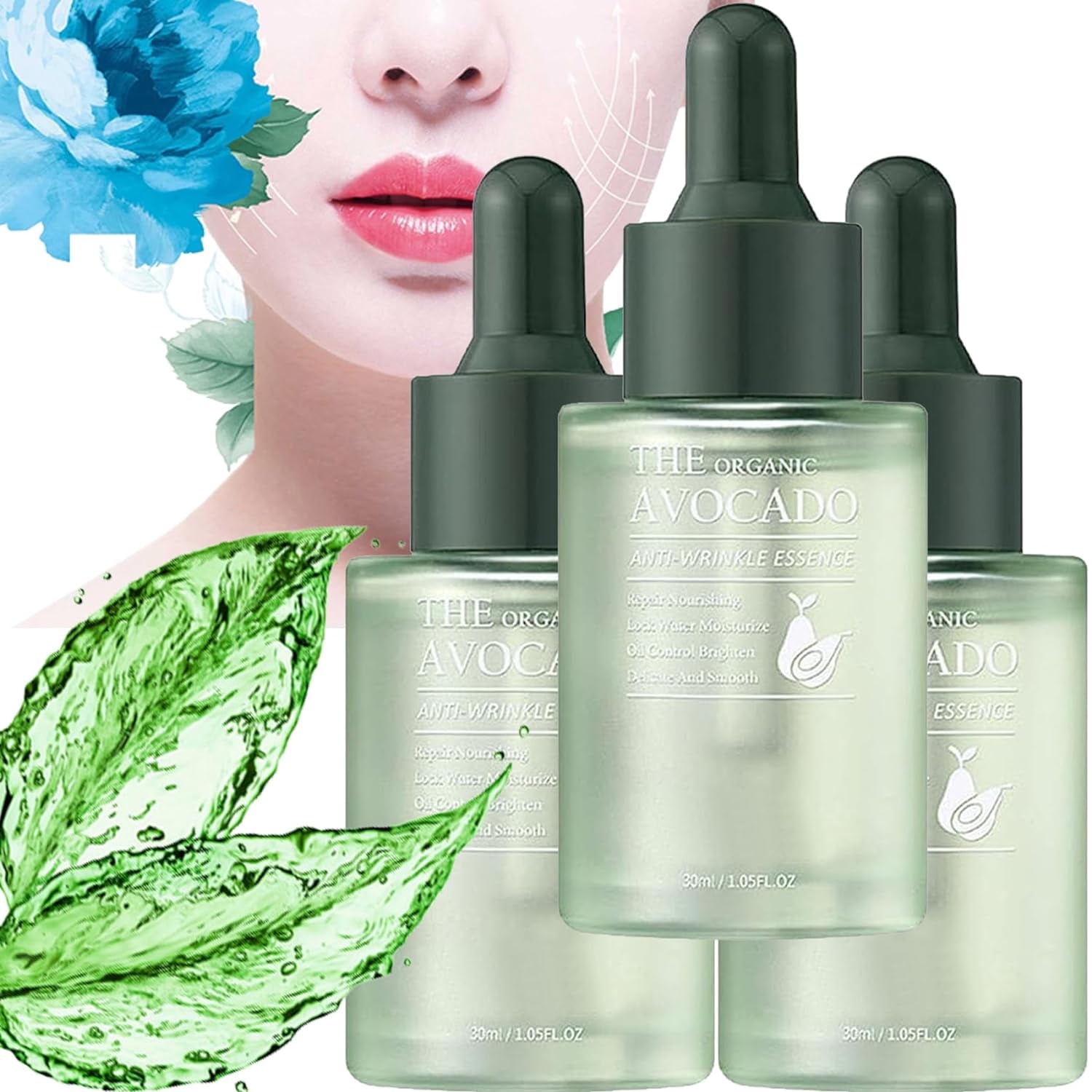 SUMDUINO Saoore Organic Avocado Anti Wrinkle Hydrating Serum, Organic